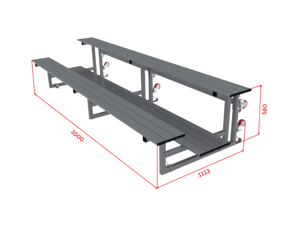 2 tiers 3m with dimensions - RMA Sport