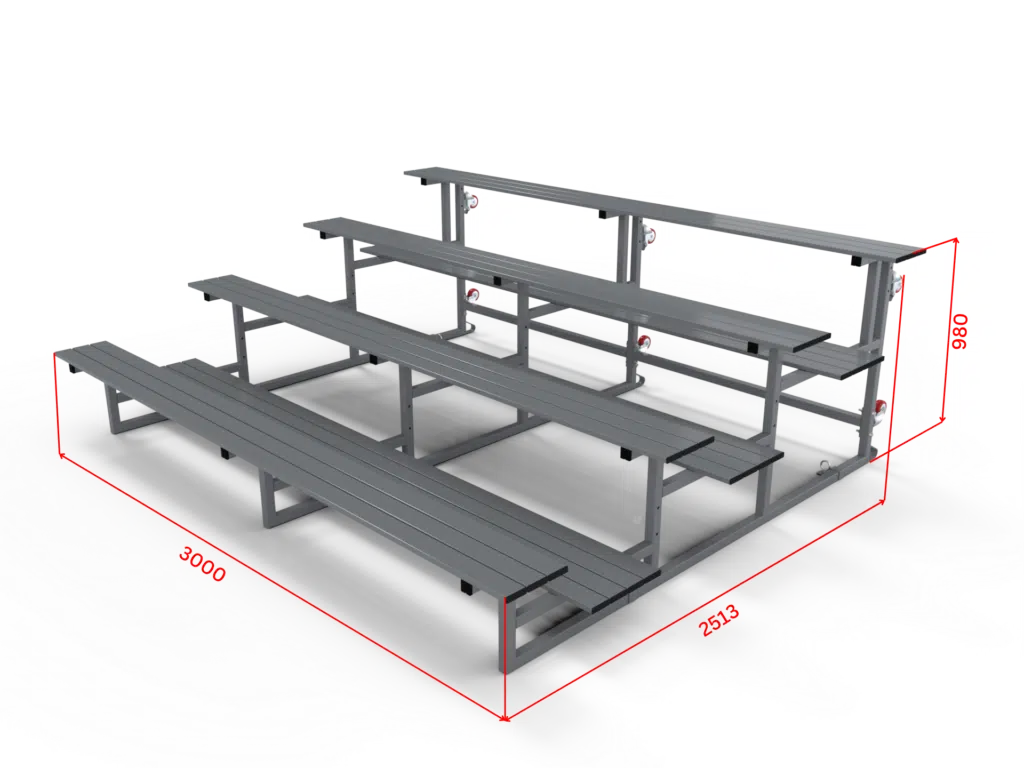 Indoor Tip’n’roll Bleacher Grandstand - RMA Sport Indoor Tip’n’roll Bleacher Grandstand