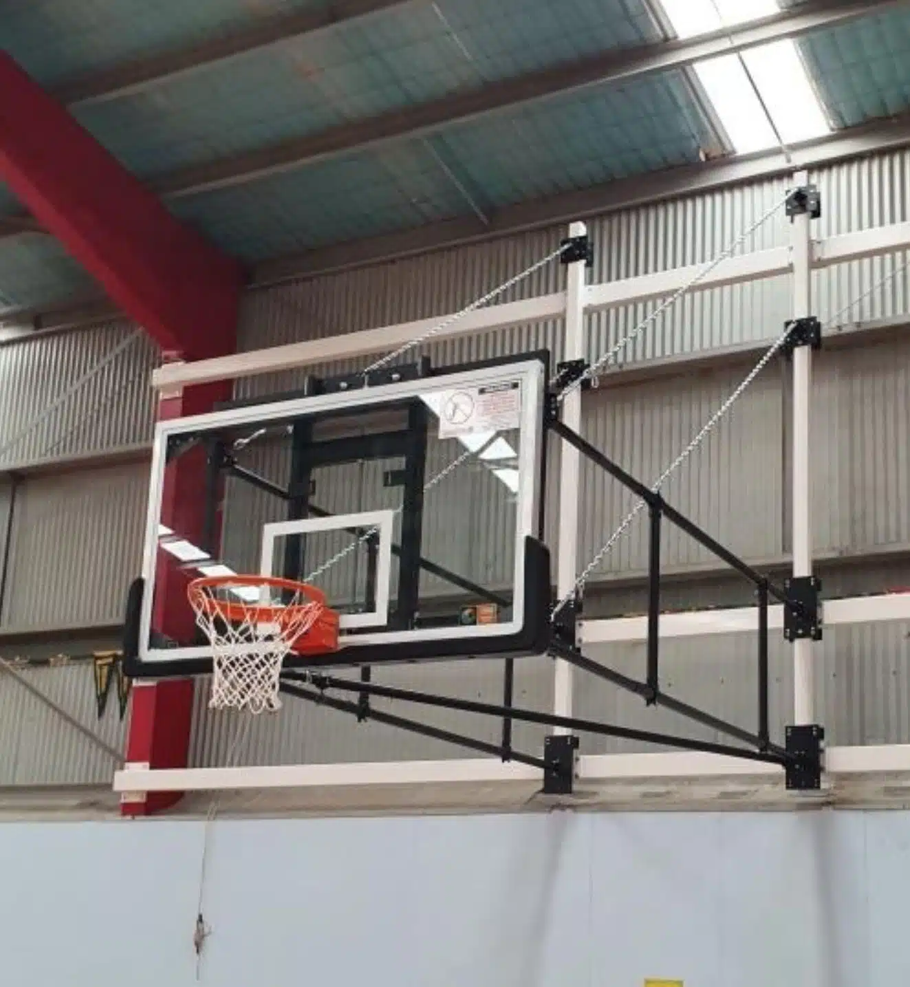 Wall mounted basketball