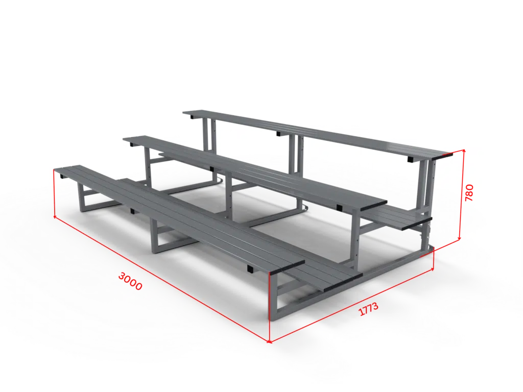 3 tiers 3m with dimensions - RMA Sport