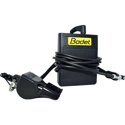 Whistle Stop 2 - RMA Sport Bodet plug-in timer with coiled cord and detachable plug for controlling electrical devices.