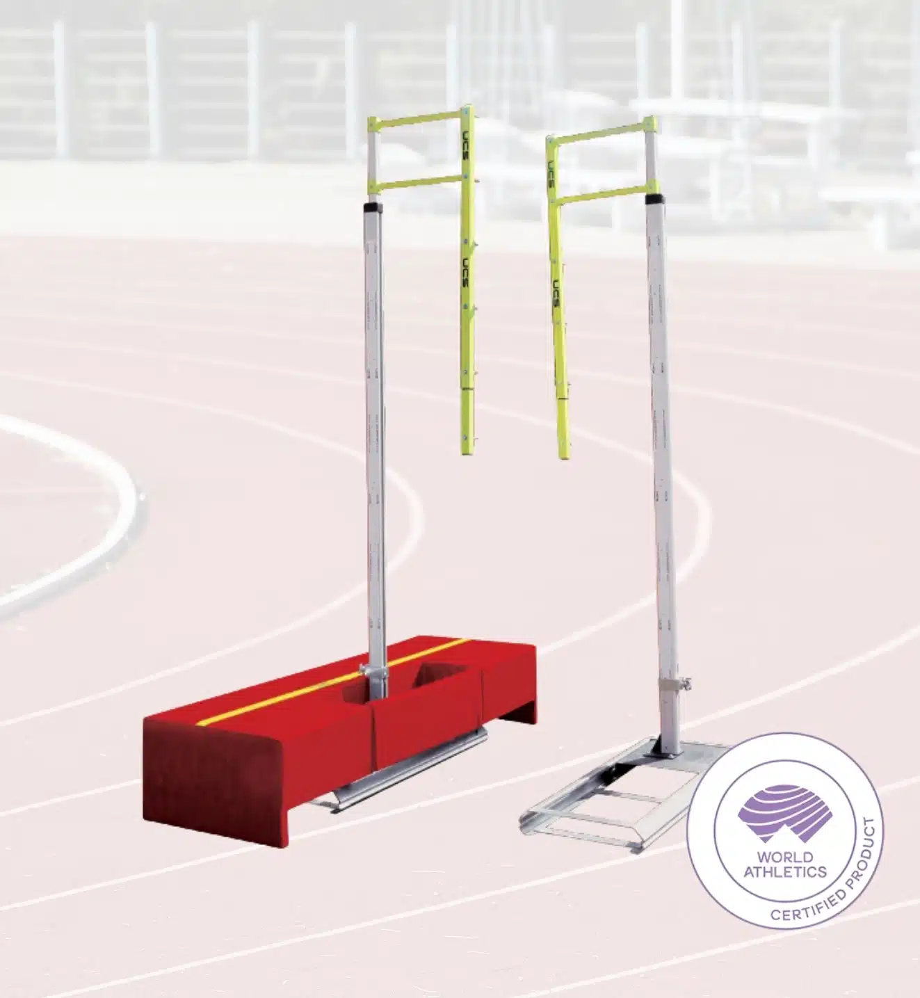 Pole Vault Upright Standards - RMA Sport Pole Vault Standards